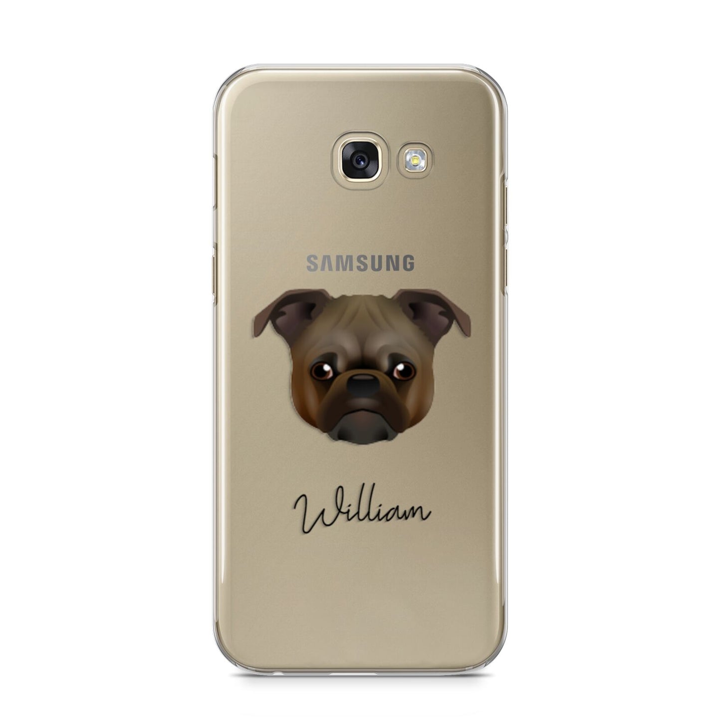 Chug Personalised Samsung Galaxy A5 2017 Case on gold phone