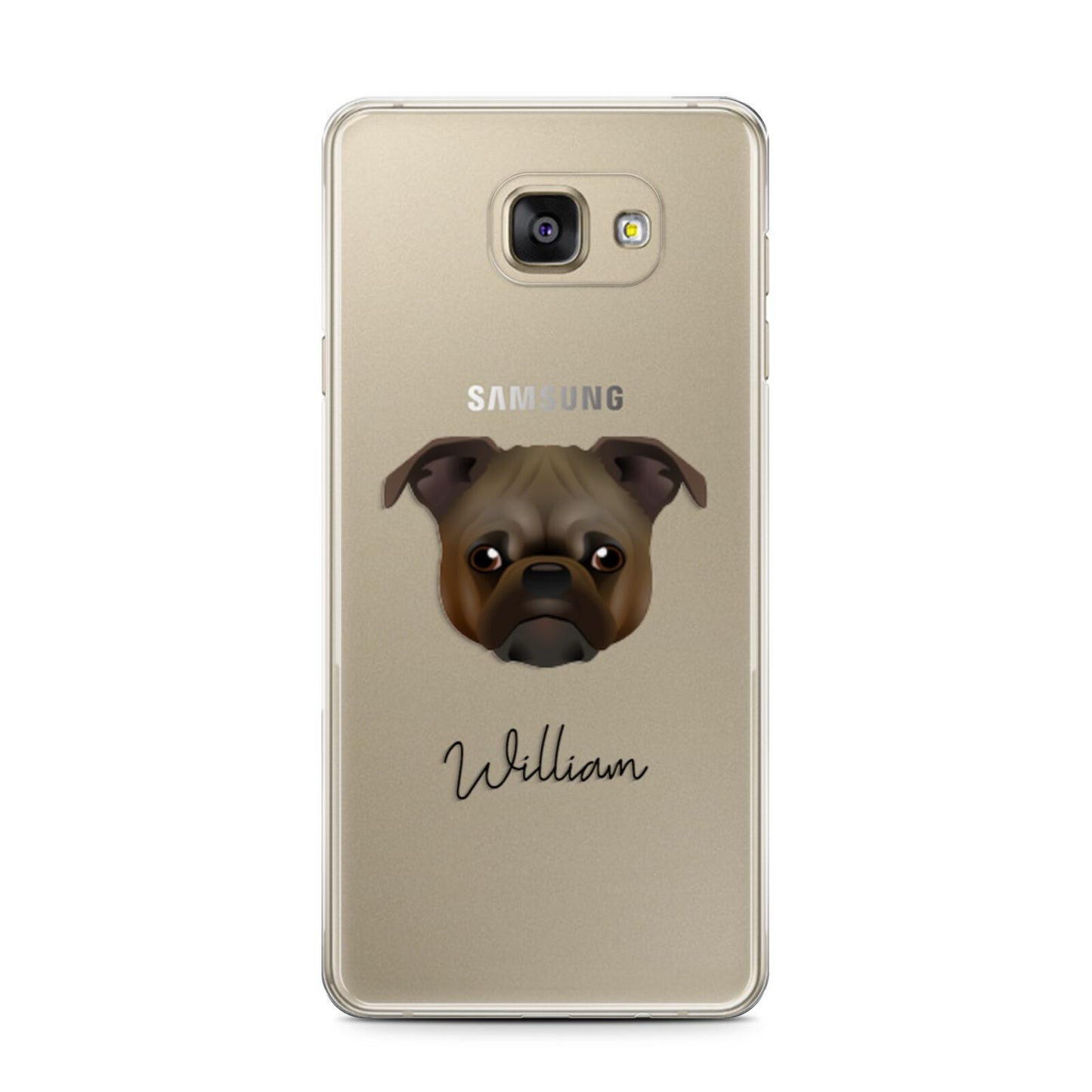 Chug Personalised Samsung Galaxy A7 2016 Case on gold phone