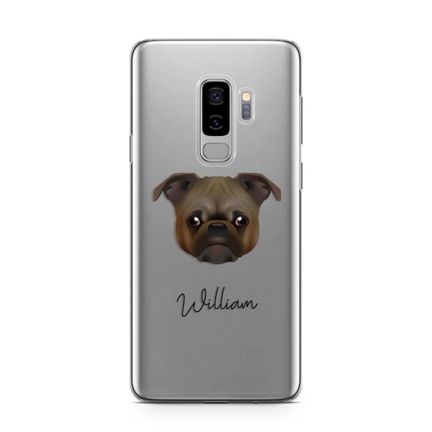 Chug Personalised Samsung Galaxy S9 Plus Case on Silver phone