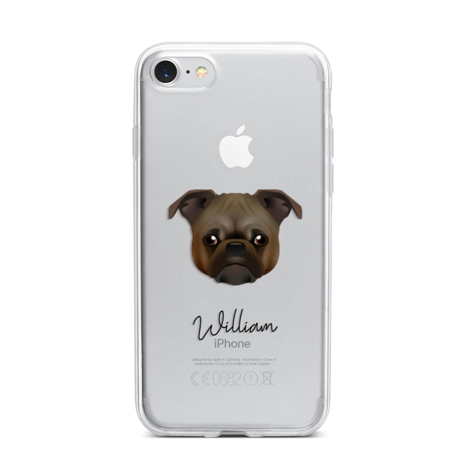 Chug Personalised iPhone 7 Bumper Case on Silver iPhone