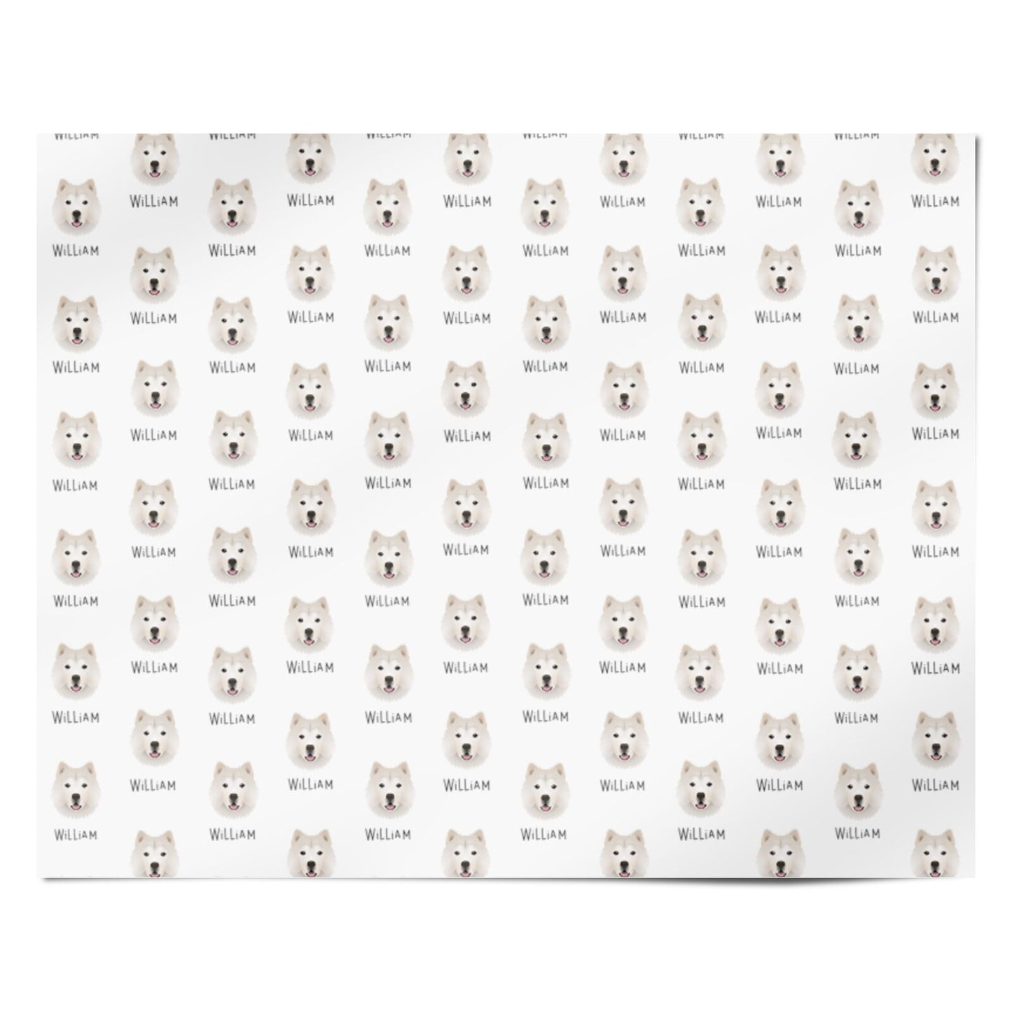 Chusky Icon with Name Personalised Wrapping Paper Alternative