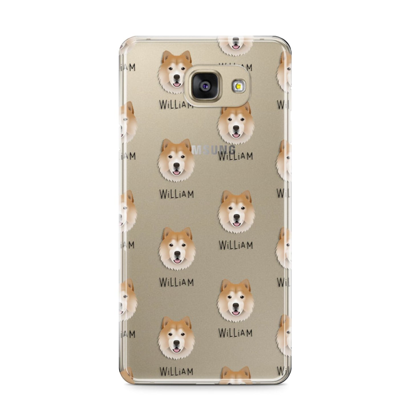 Chusky Icon with Name Samsung Galaxy A9 2016 Case on gold phone