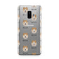 Chusky Icon with Name Samsung Galaxy S9 Plus Case on Silver phone