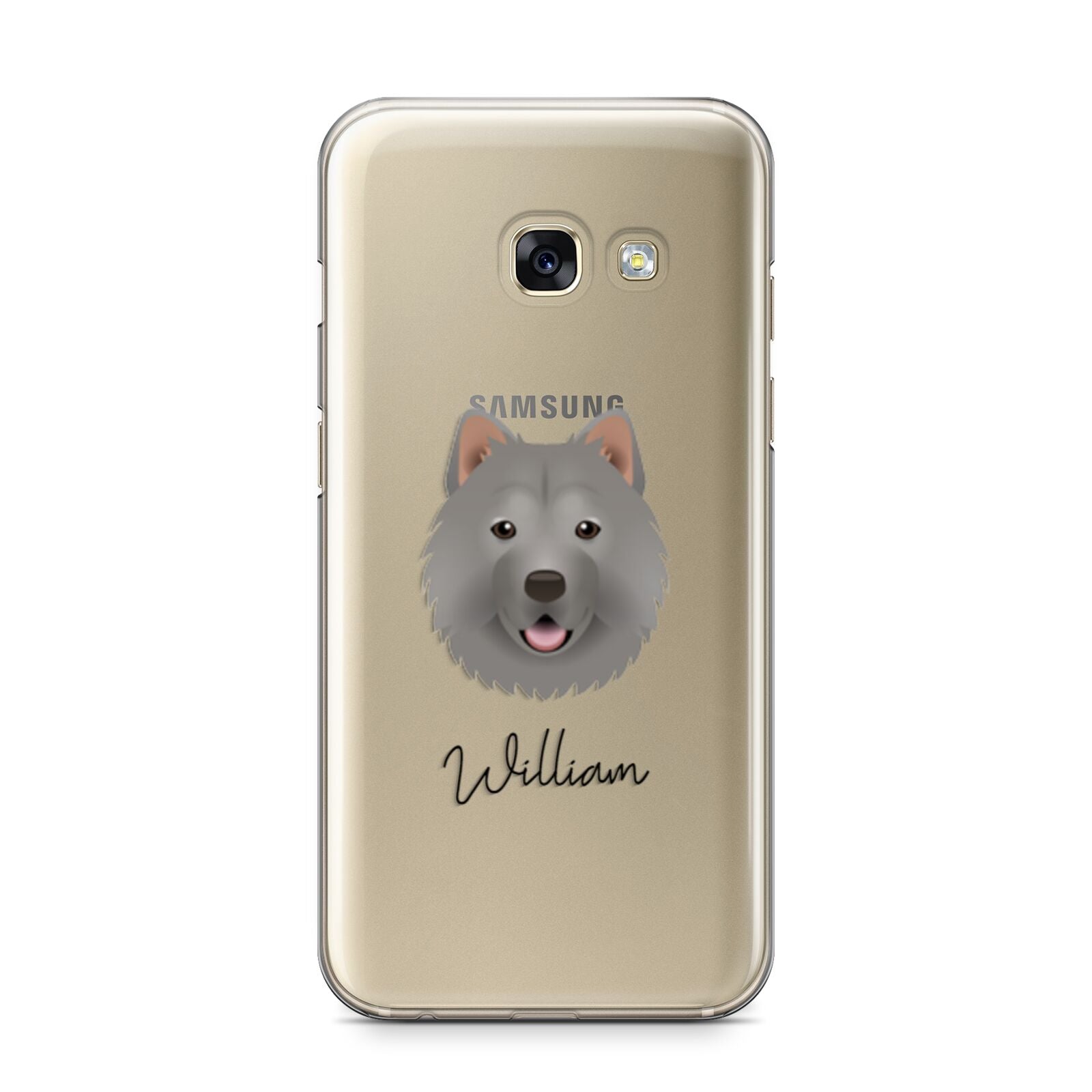 Chusky Personalised Samsung Galaxy A3 2017 Case on gold phone