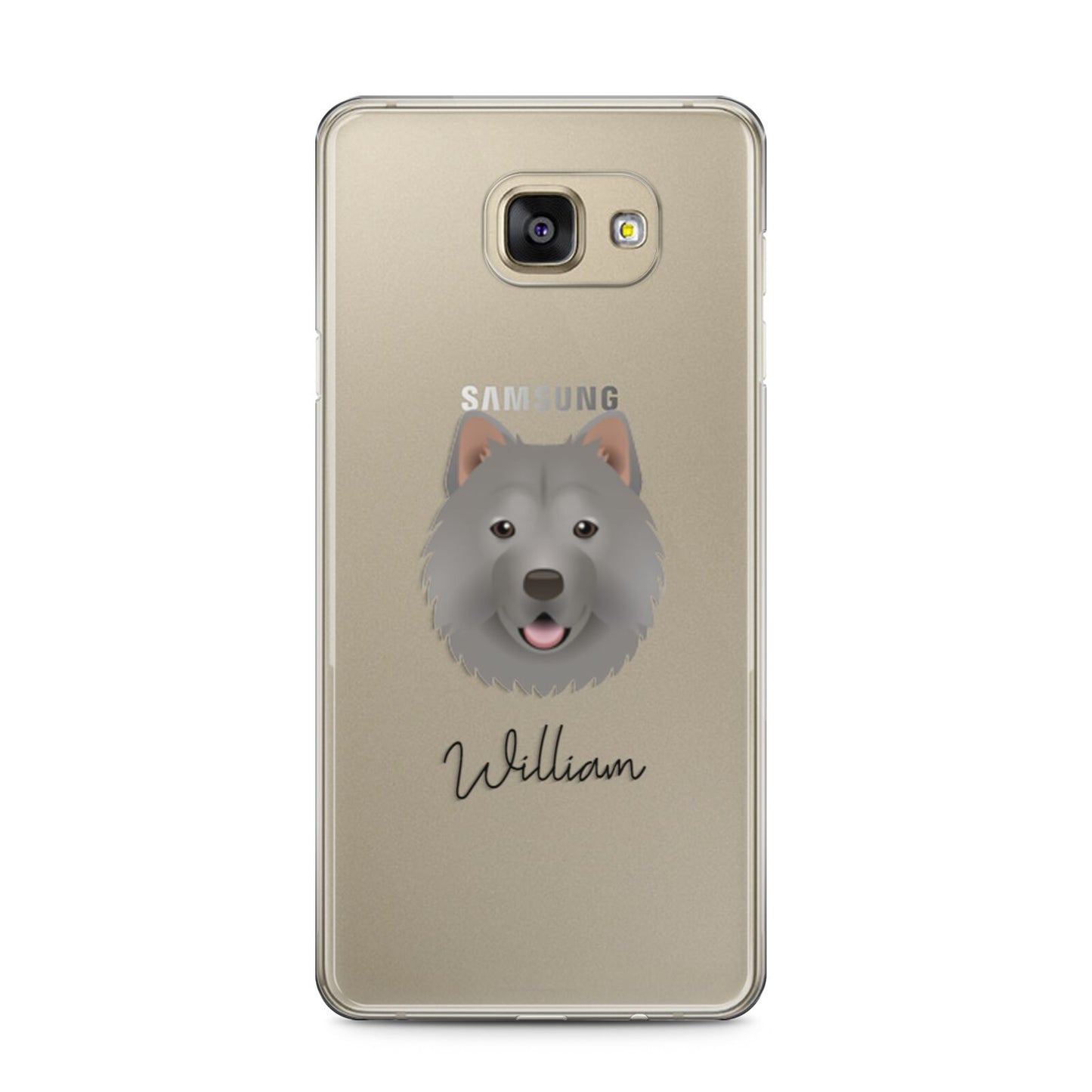 Chusky Personalised Samsung Galaxy A5 2016 Case on gold phone