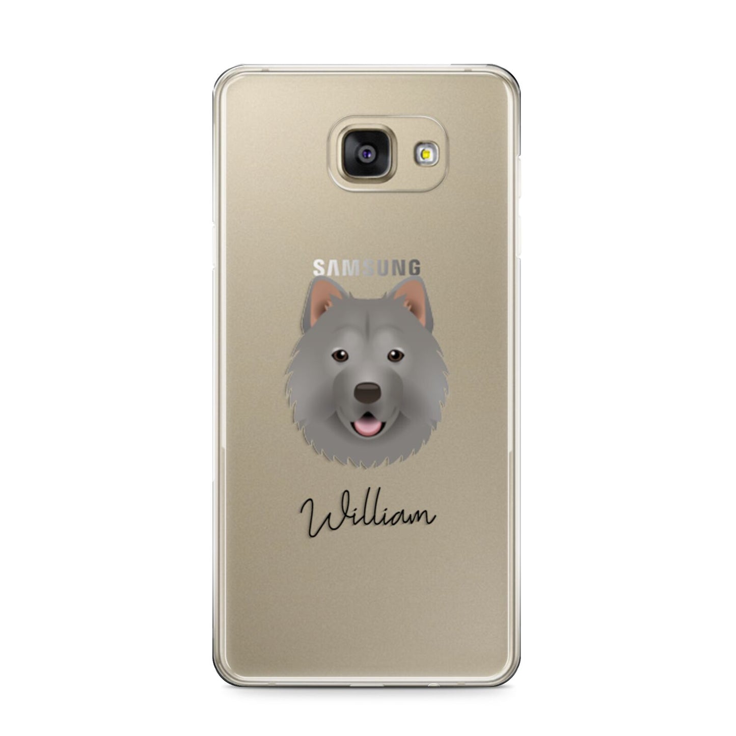 Chusky Personalised Samsung Galaxy A9 2016 Case on gold phone