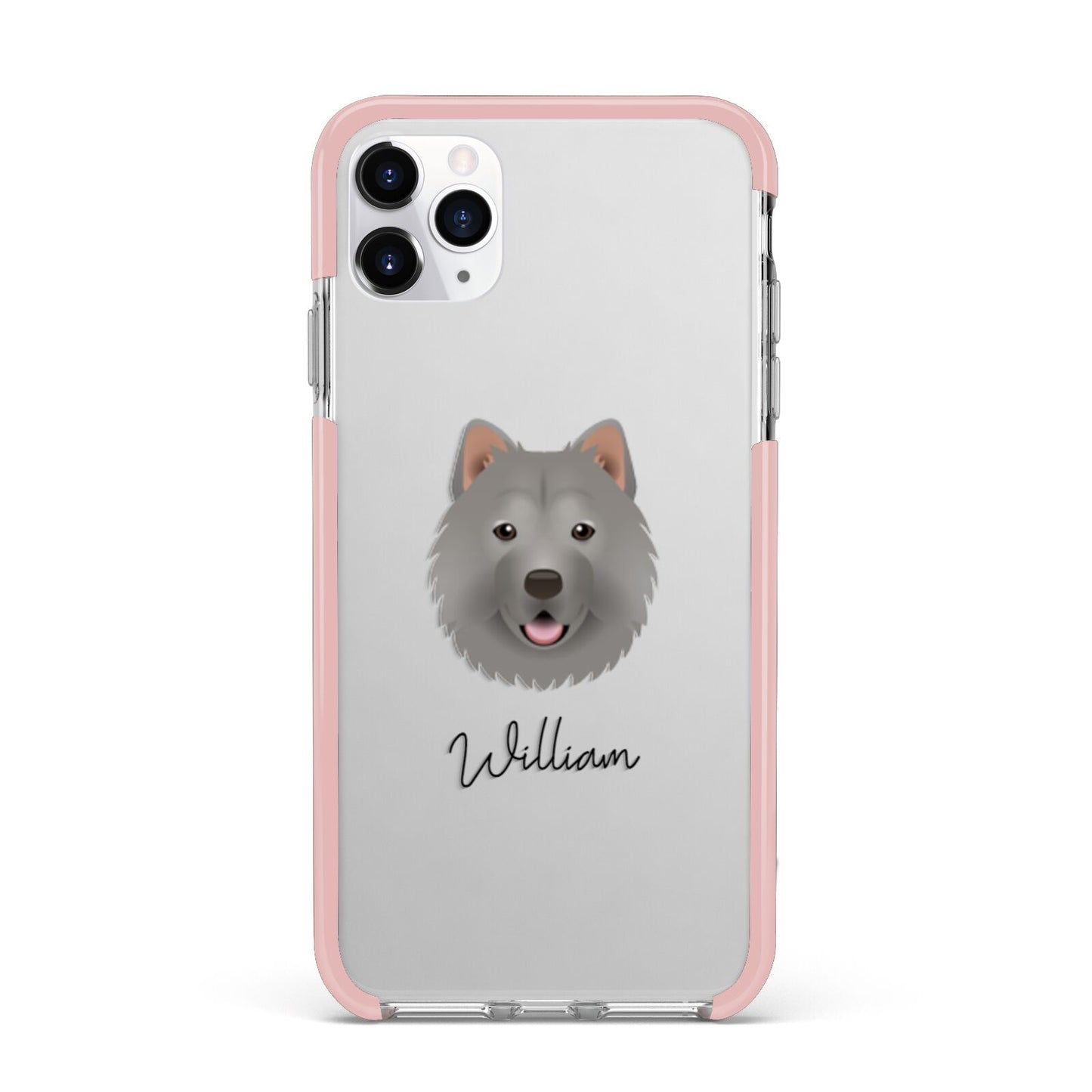 Chusky Personalised iPhone 11 Pro Max Impact Pink Edge Case