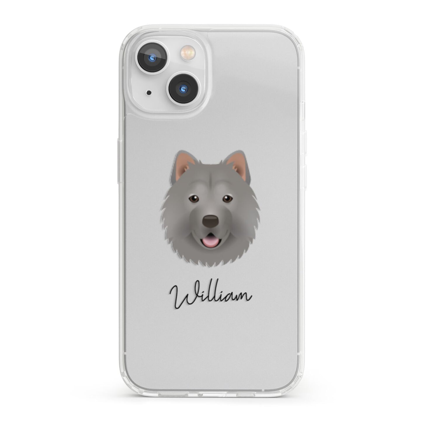 Chusky Personalised iPhone 13 Clear Bumper Case