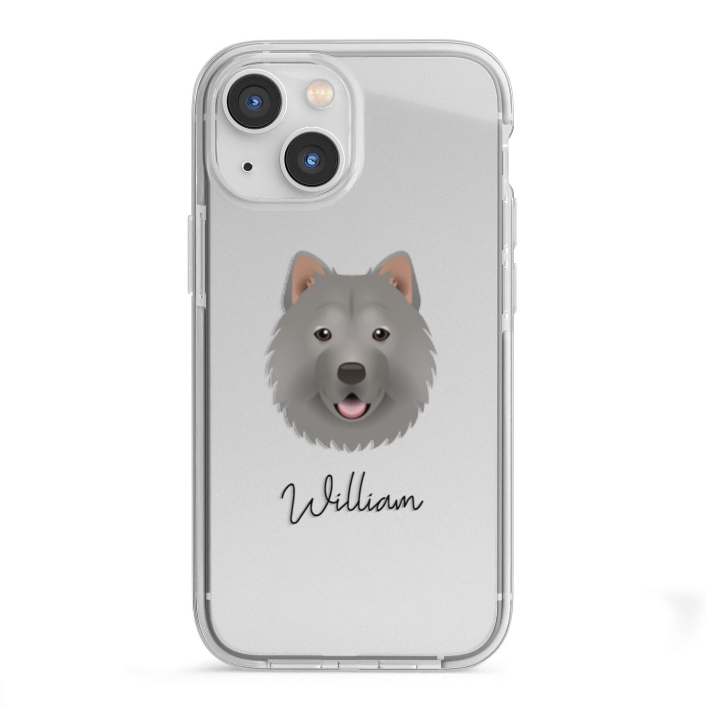 Chusky Personalised iPhone 13 Mini TPU Impact Case with White Edges