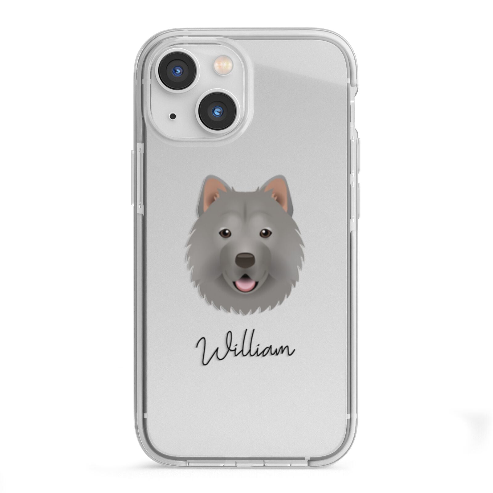 Chusky Personalised iPhone 13 Mini TPU Impact Case with White Edges