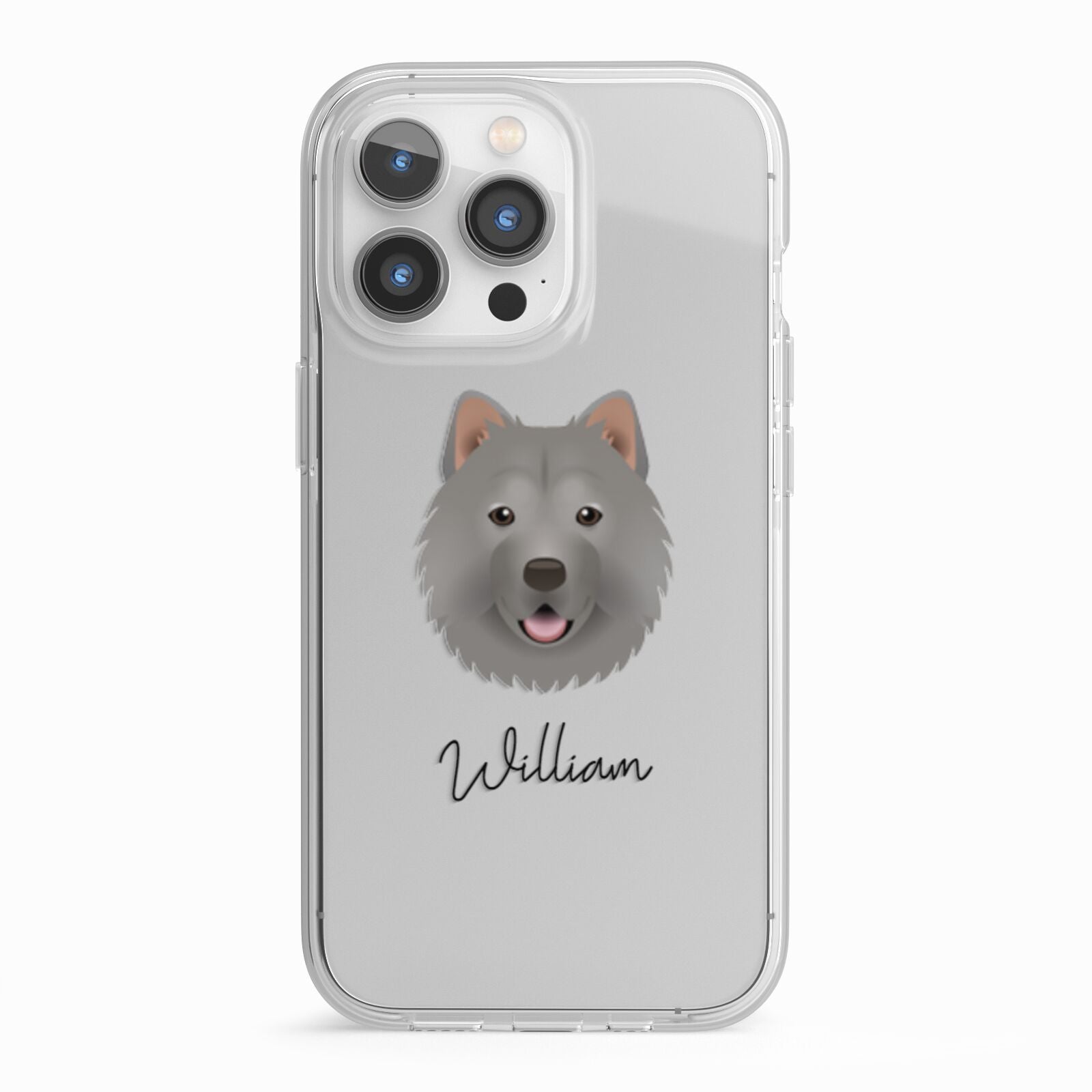 Chusky Personalised iPhone 13 Pro TPU Impact Case with White Edges