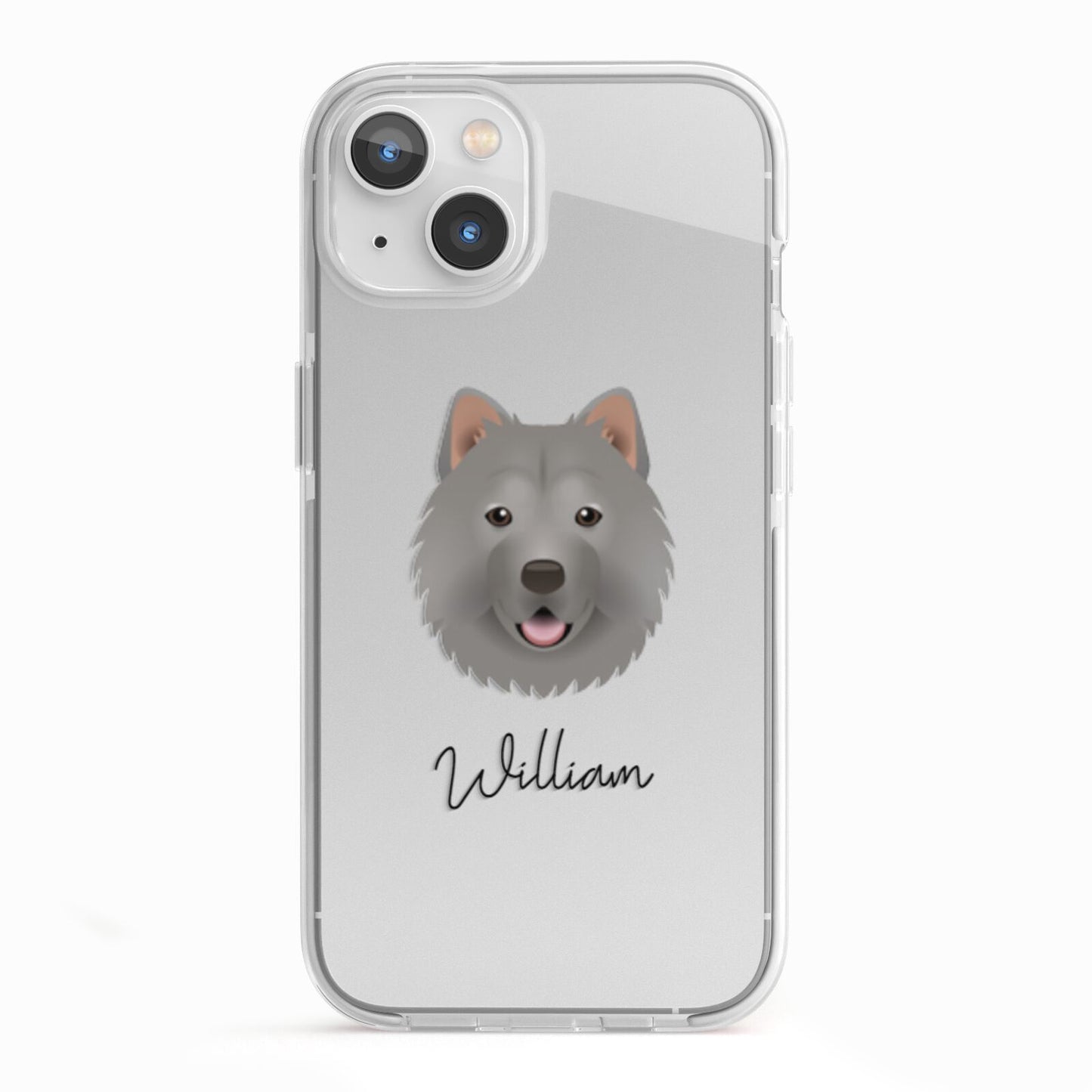 Chusky Personalised iPhone 13 TPU Impact Case with White Edges