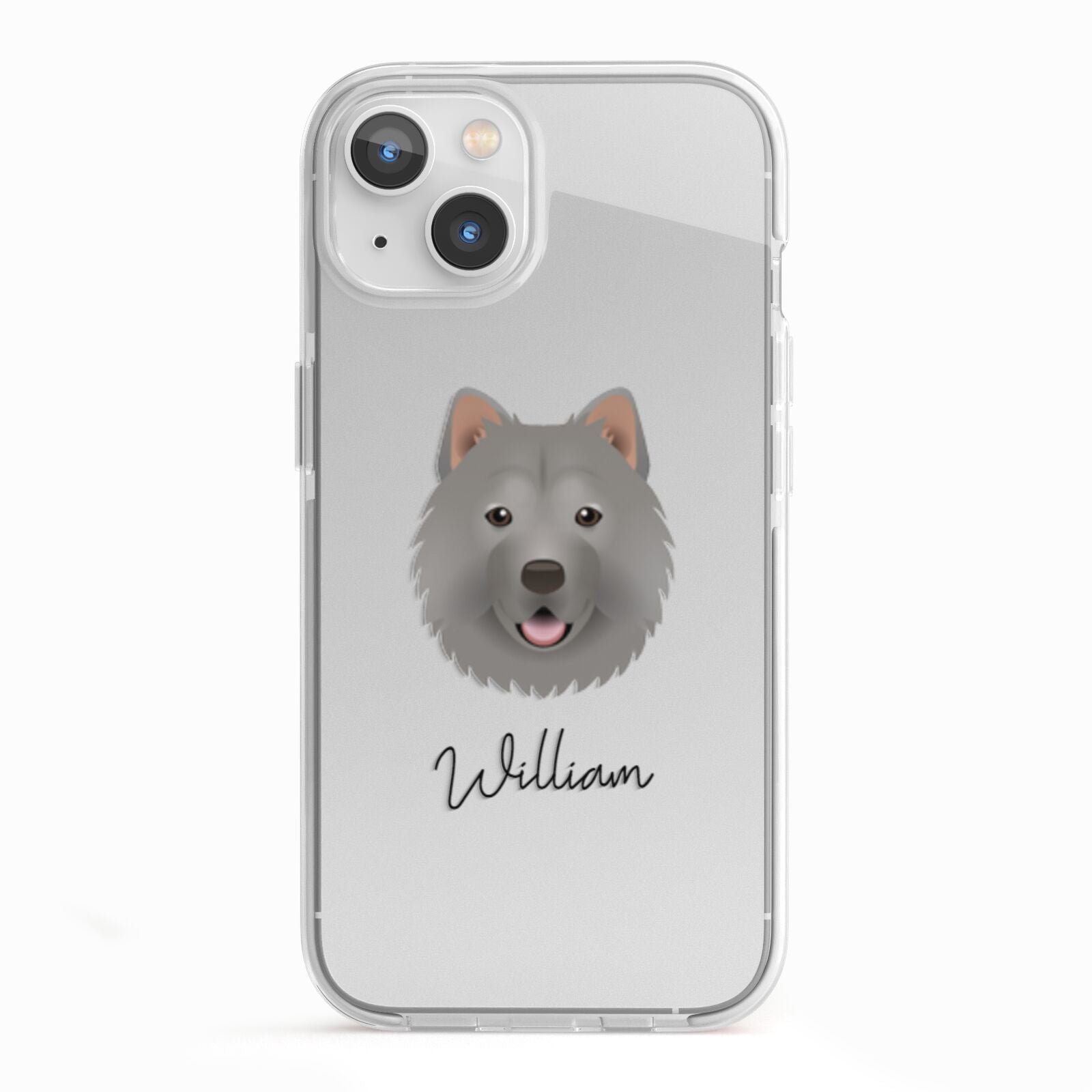 Chusky Personalised iPhone 13 TPU Impact Case with White Edges