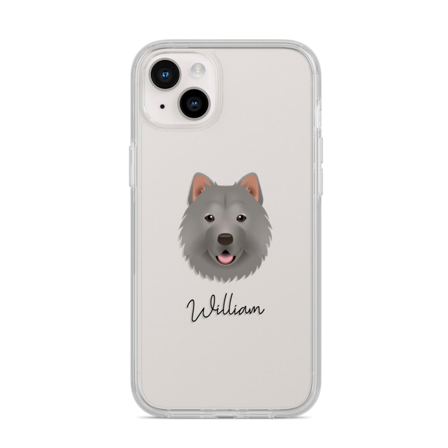 Chusky Personalised iPhone 14 Plus Clear Tough Case Starlight