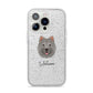 Chusky Personalised iPhone 14 Pro Glitter Tough Case Silver