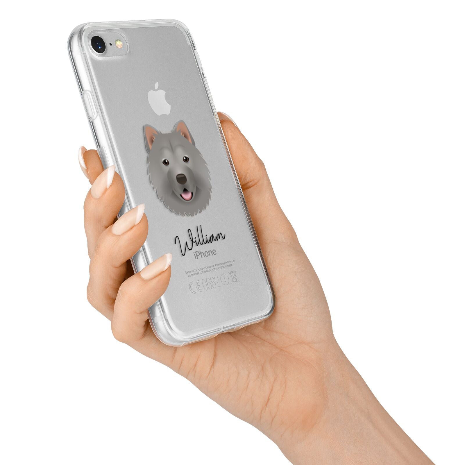 Chusky Personalised iPhone 7 Bumper Case on Silver iPhone Alternative Image