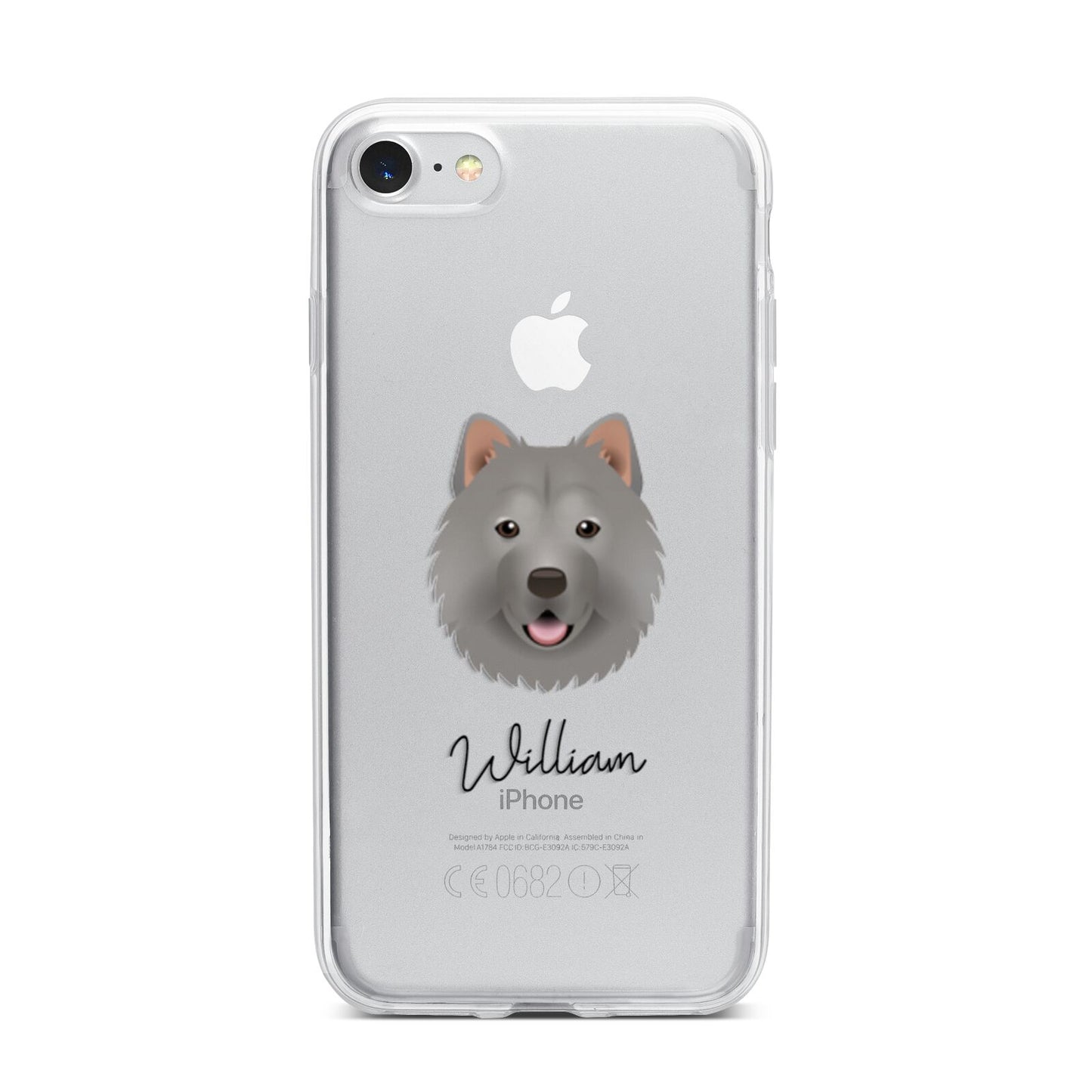 Chusky Personalised iPhone 7 Bumper Case on Silver iPhone