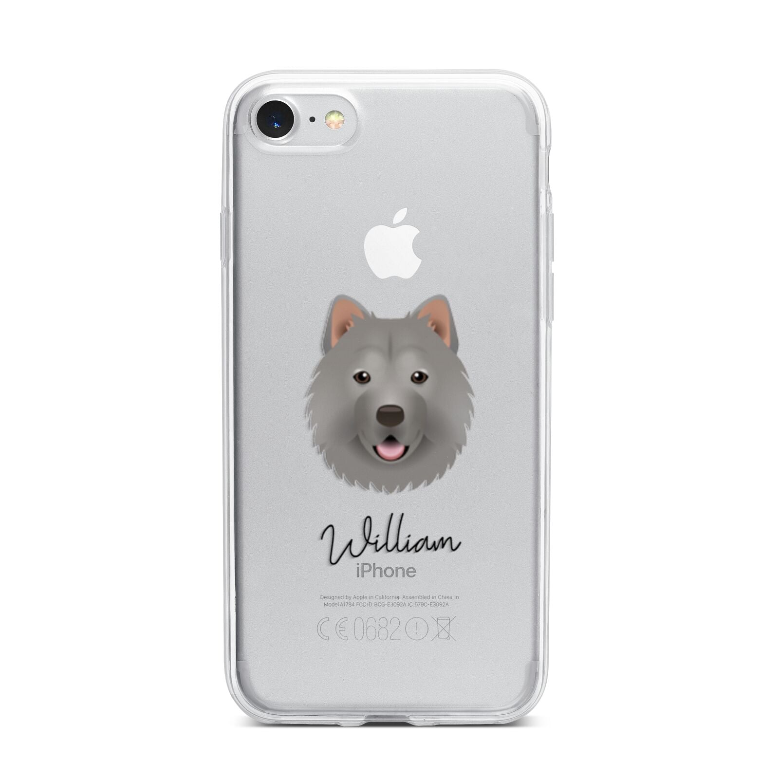 Chusky Personalised iPhone 7 Bumper Case on Silver iPhone