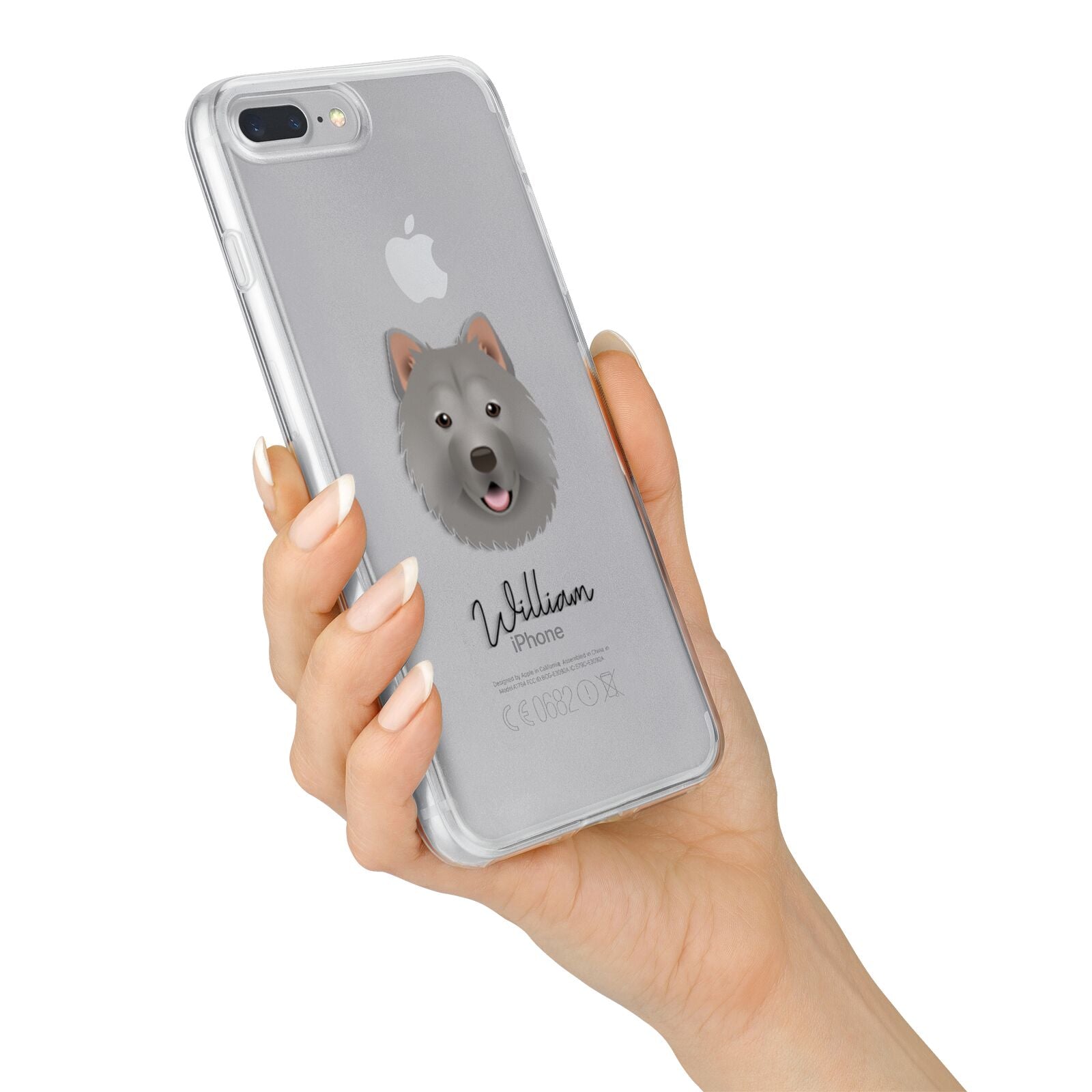 Chusky Personalised iPhone 7 Plus Bumper Case on Silver iPhone Alternative Image