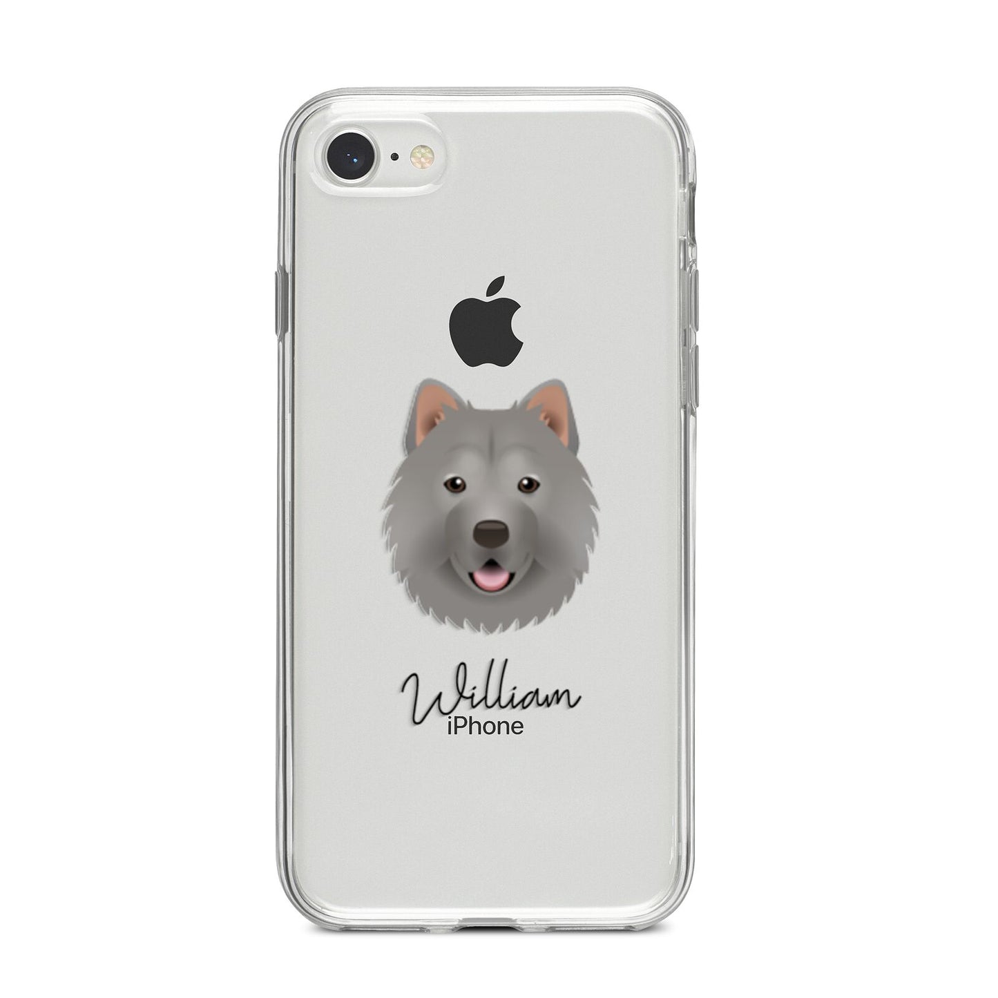 Chusky Personalised iPhone 8 Bumper Case on Silver iPhone
