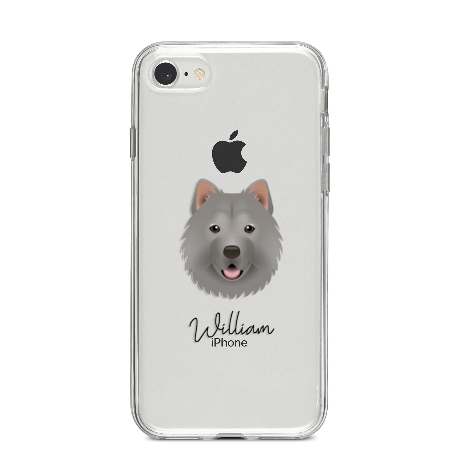 Chusky Personalised iPhone 8 Bumper Case on Silver iPhone