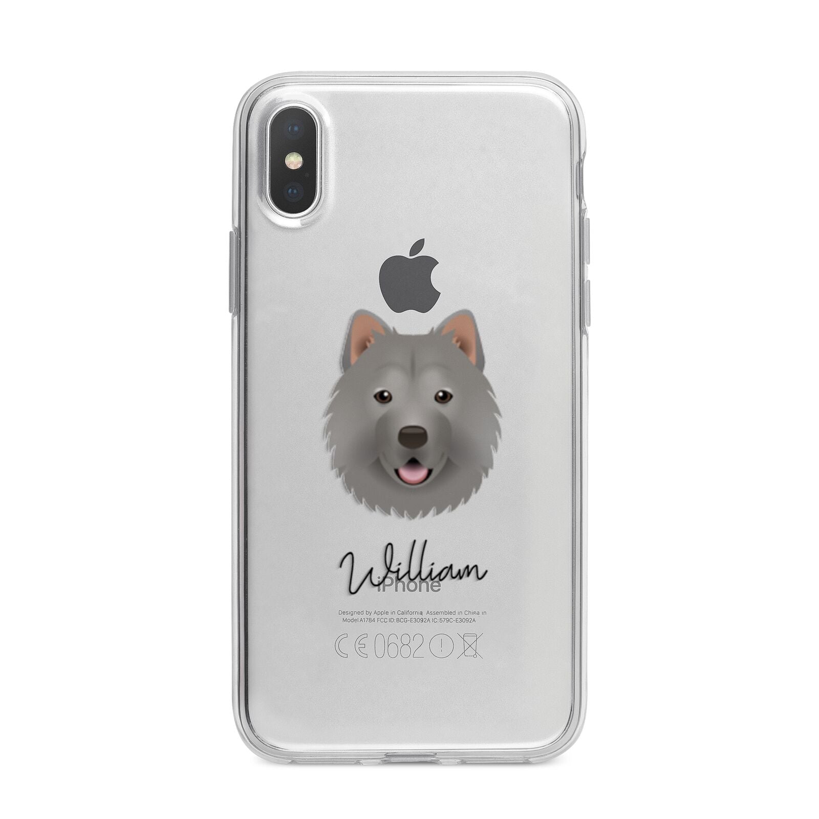 Chusky Personalised iPhone X Bumper Case on Silver iPhone Alternative Image 1