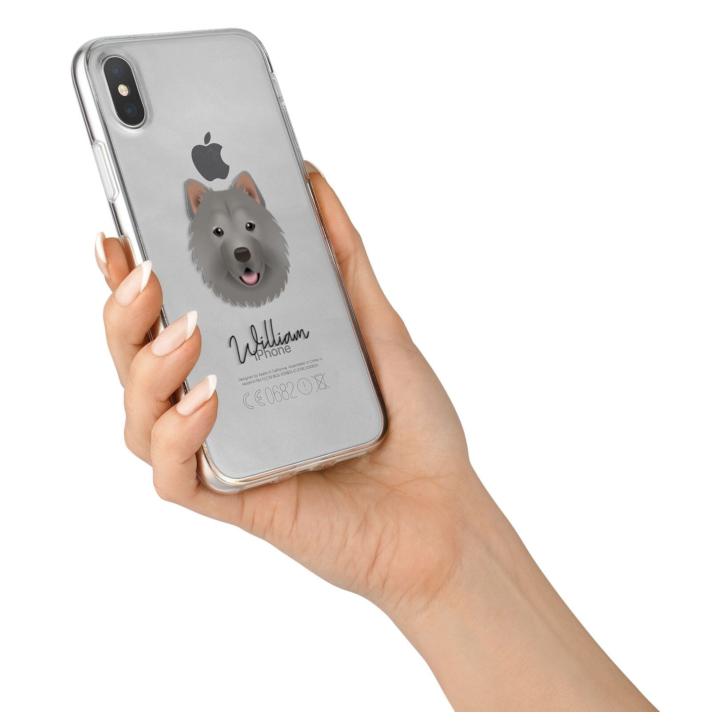 Chusky Personalised iPhone X Bumper Case on Silver iPhone Alternative Image 2