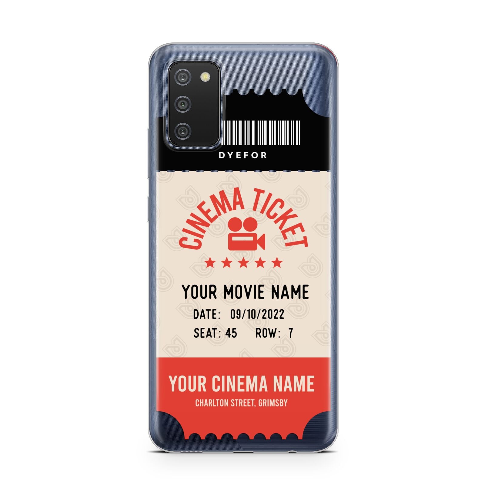 Cinema Ticket Samsung A02s Case