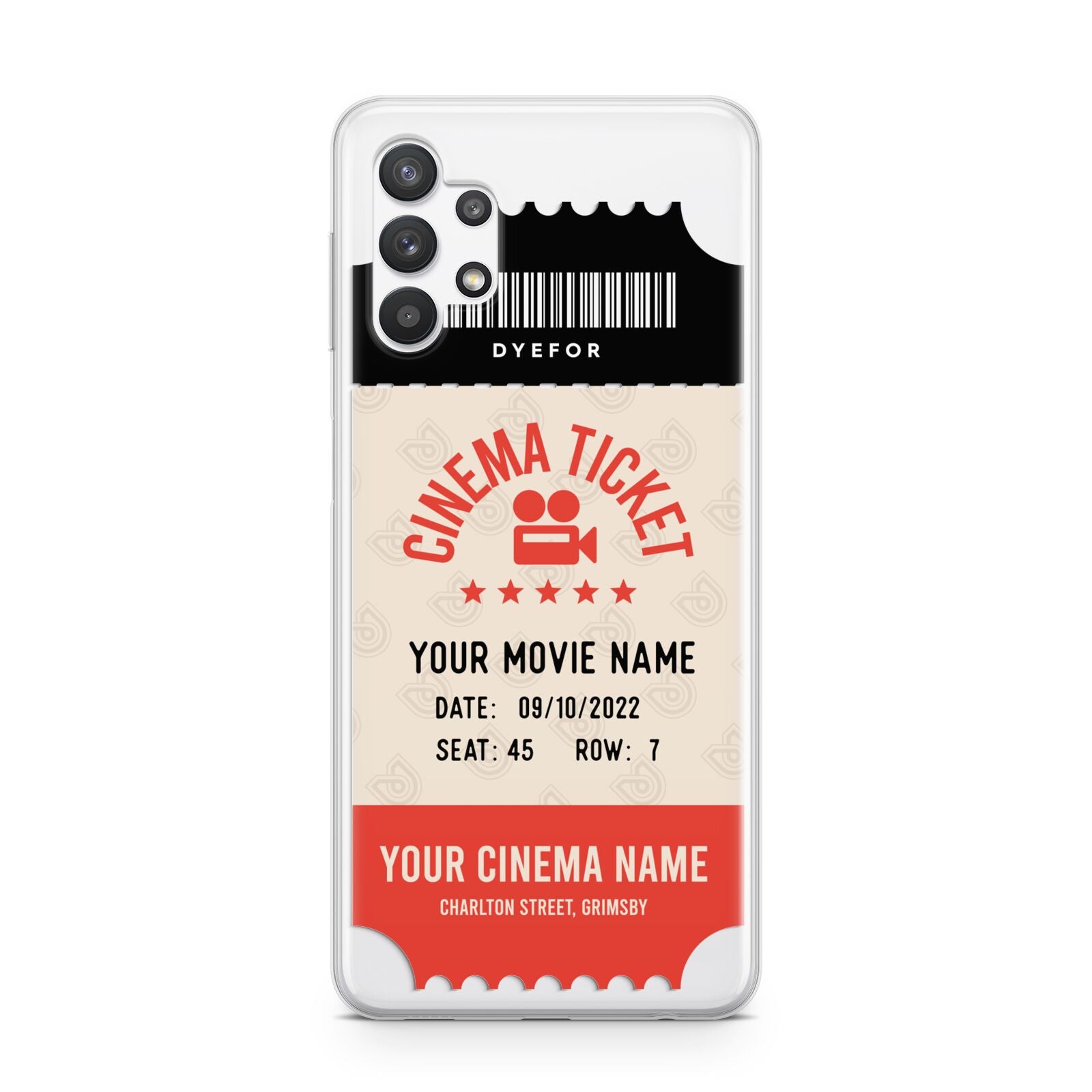 Cinema Ticket Samsung A32 5G Case