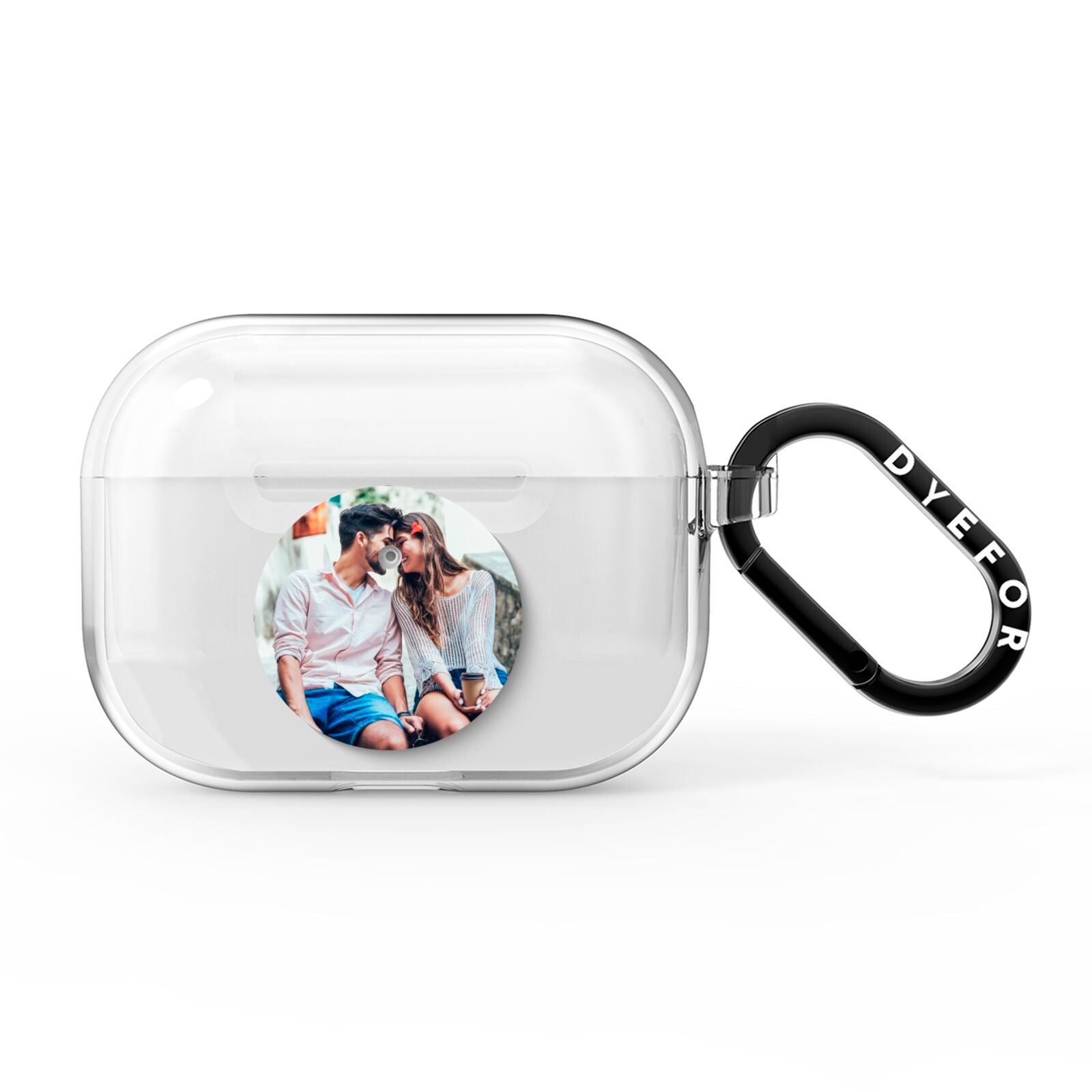 Circle Photo Upload AirPods Pro Clear Case