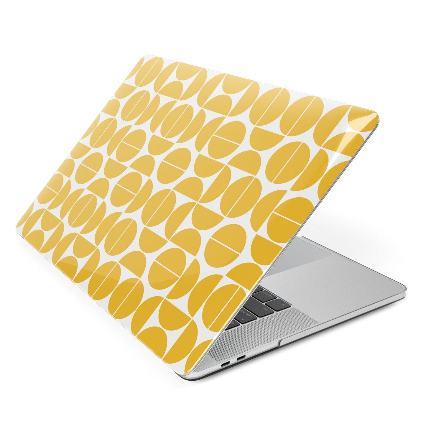 Circular Geometric Pattern Apple MacBook Case Side View