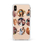 Circular Photo Montage Upload Apple iPhone Xs Max Impact Case White Edge on Gold Phone