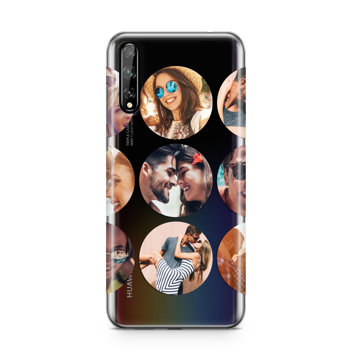 Circular Photo Montage Upload Huawei Enjoy 10s Phone Case
