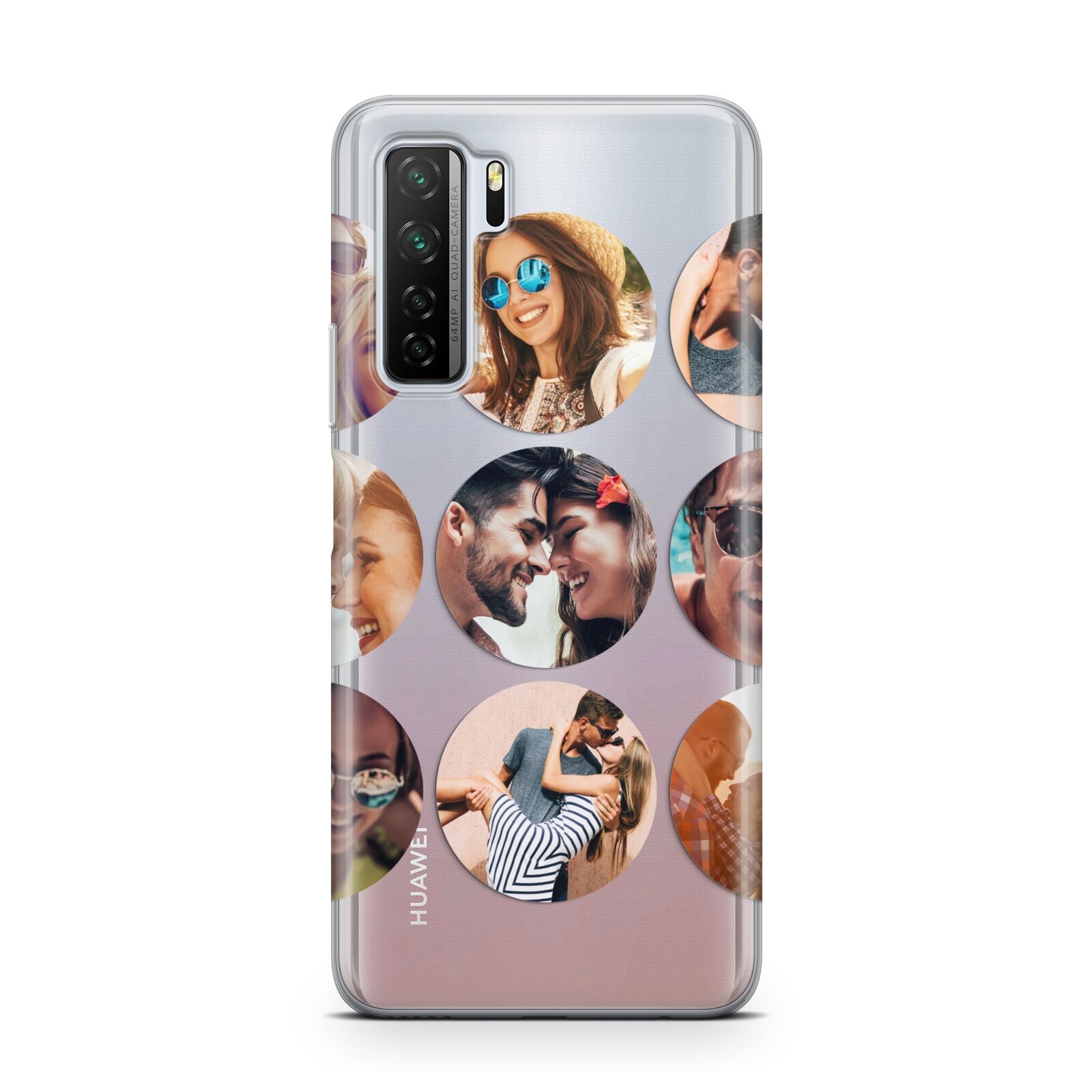 Circular Photo Montage Upload Huawei P40 Lite 5G Phone Case