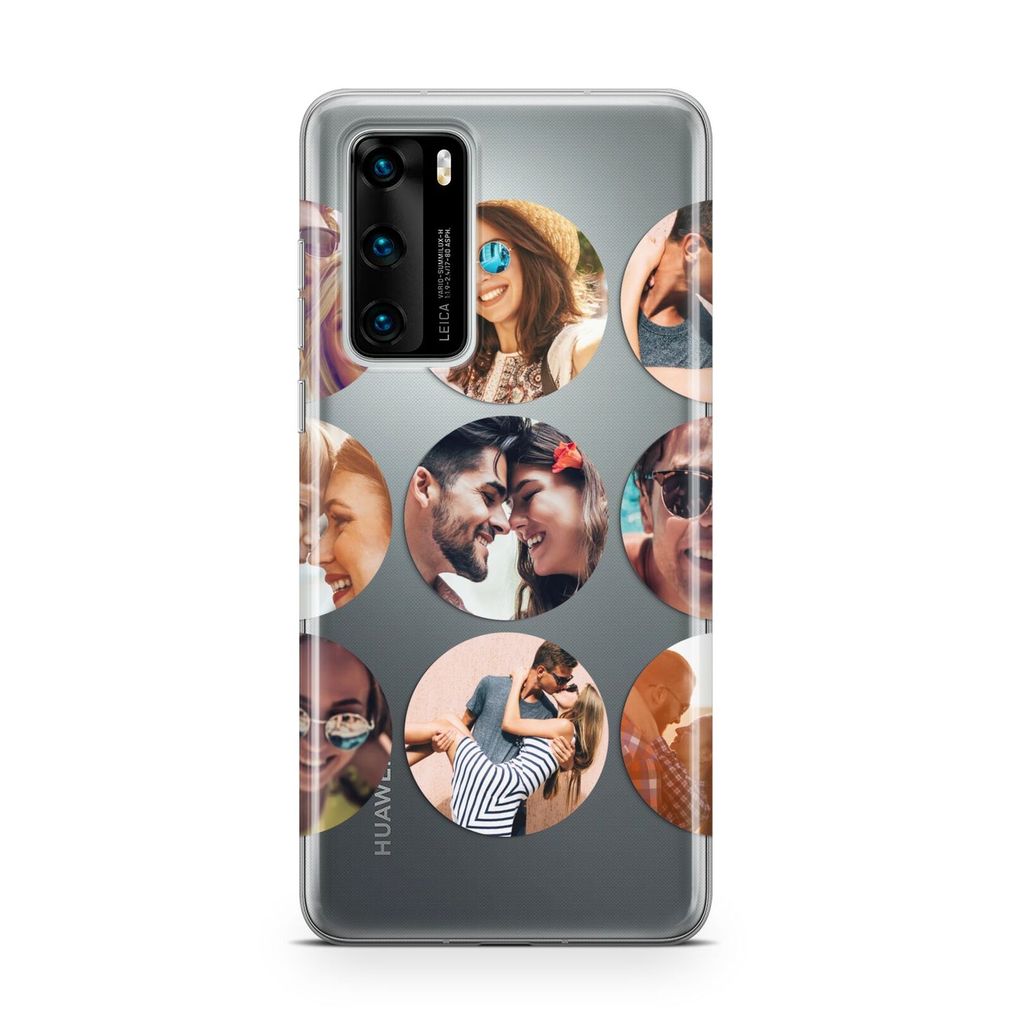 Circular Photo Montage Upload Huawei P40 Phone Case