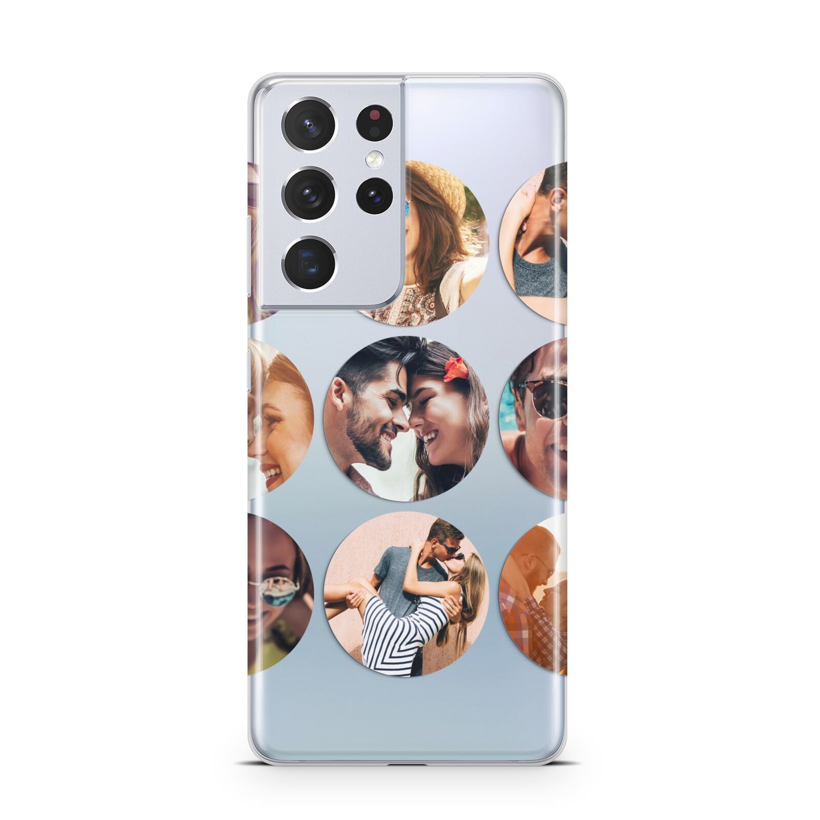 Circular Photo Montage Upload Samsung S21 Ultra Case