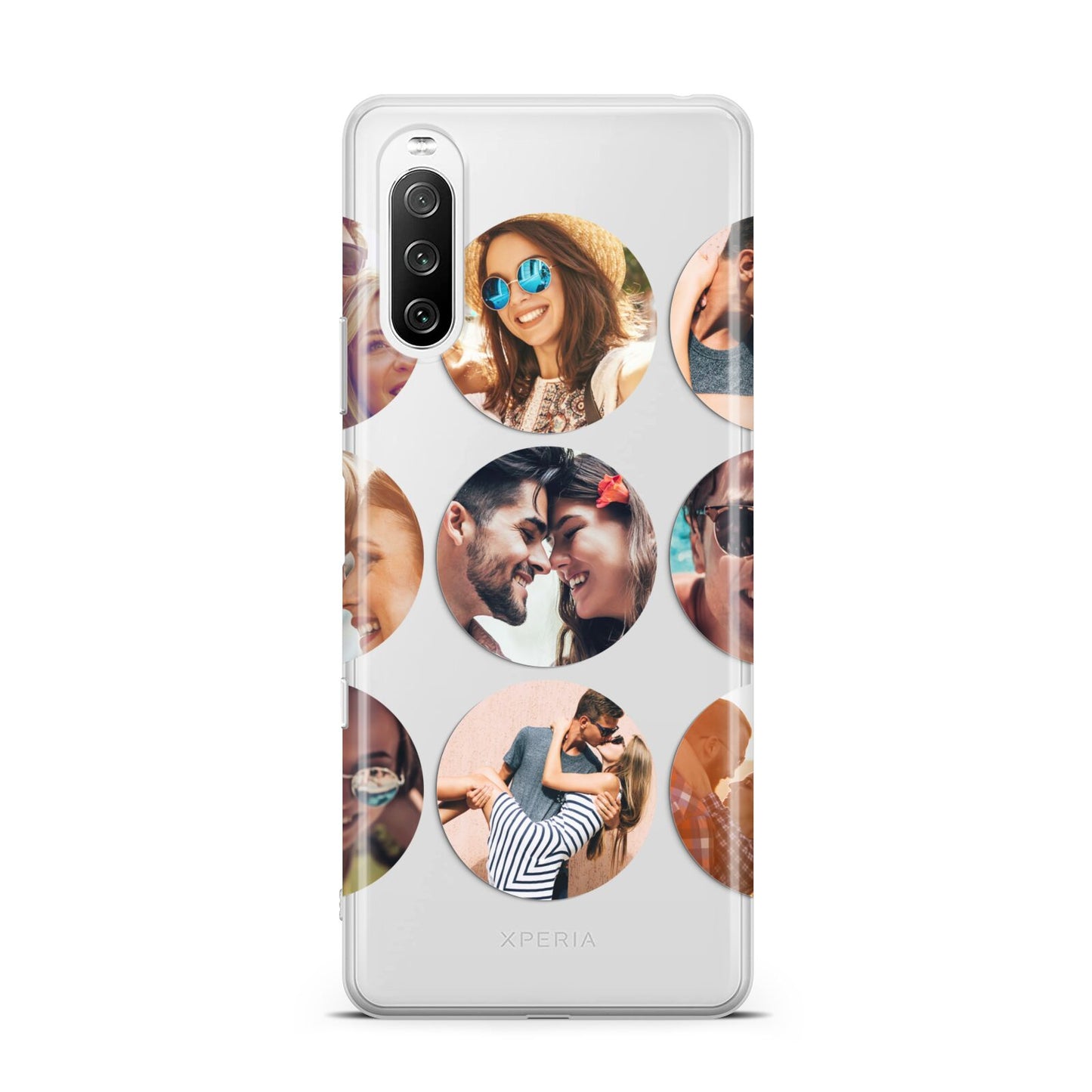 Circular Photo Montage Upload Sony Xperia 10 III Case