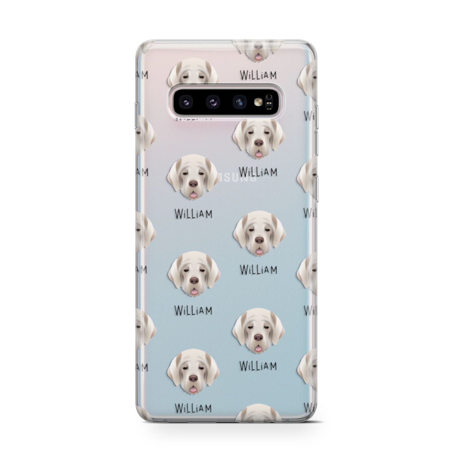 Cirneco Dell Etna Icon with Name Samsung Galaxy S10 Case