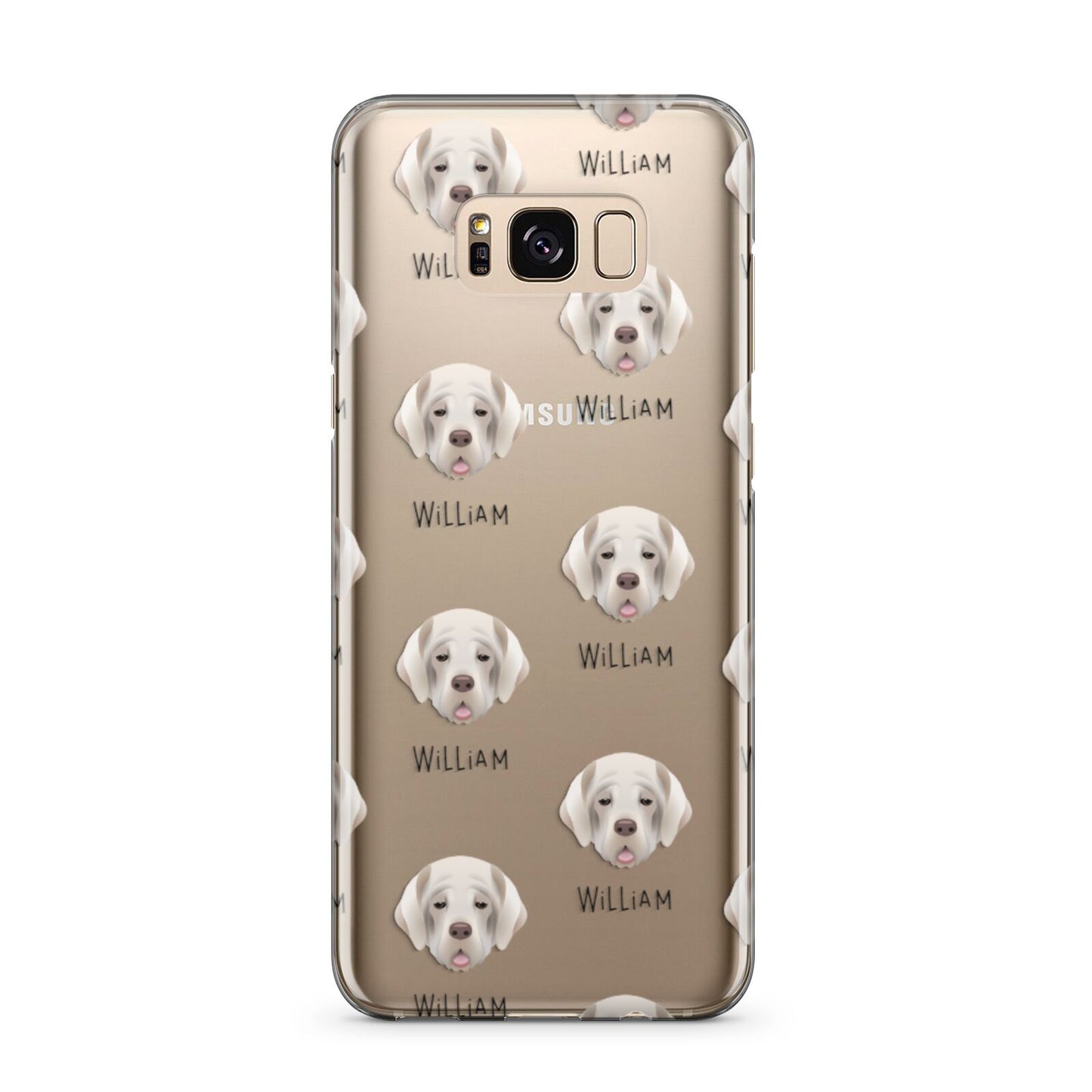 Cirneco Dell Etna Icon with Name Samsung Galaxy S8 Plus Case