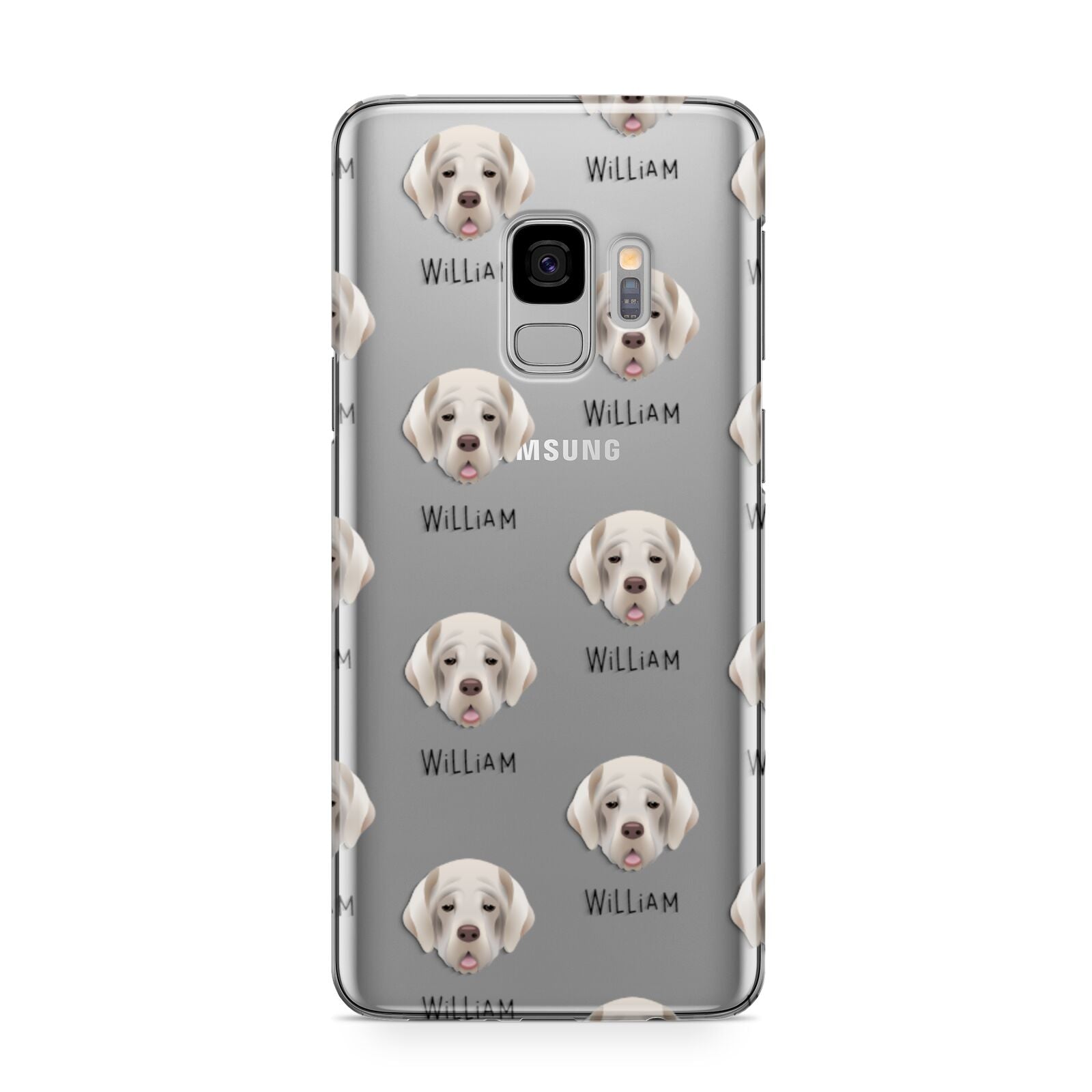 Cirneco Dell Etna Icon with Name Samsung Galaxy S9 Case