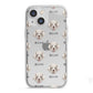 Cirneco Dell Etna Icon with Name iPhone 13 Mini TPU Impact Case with White Edges