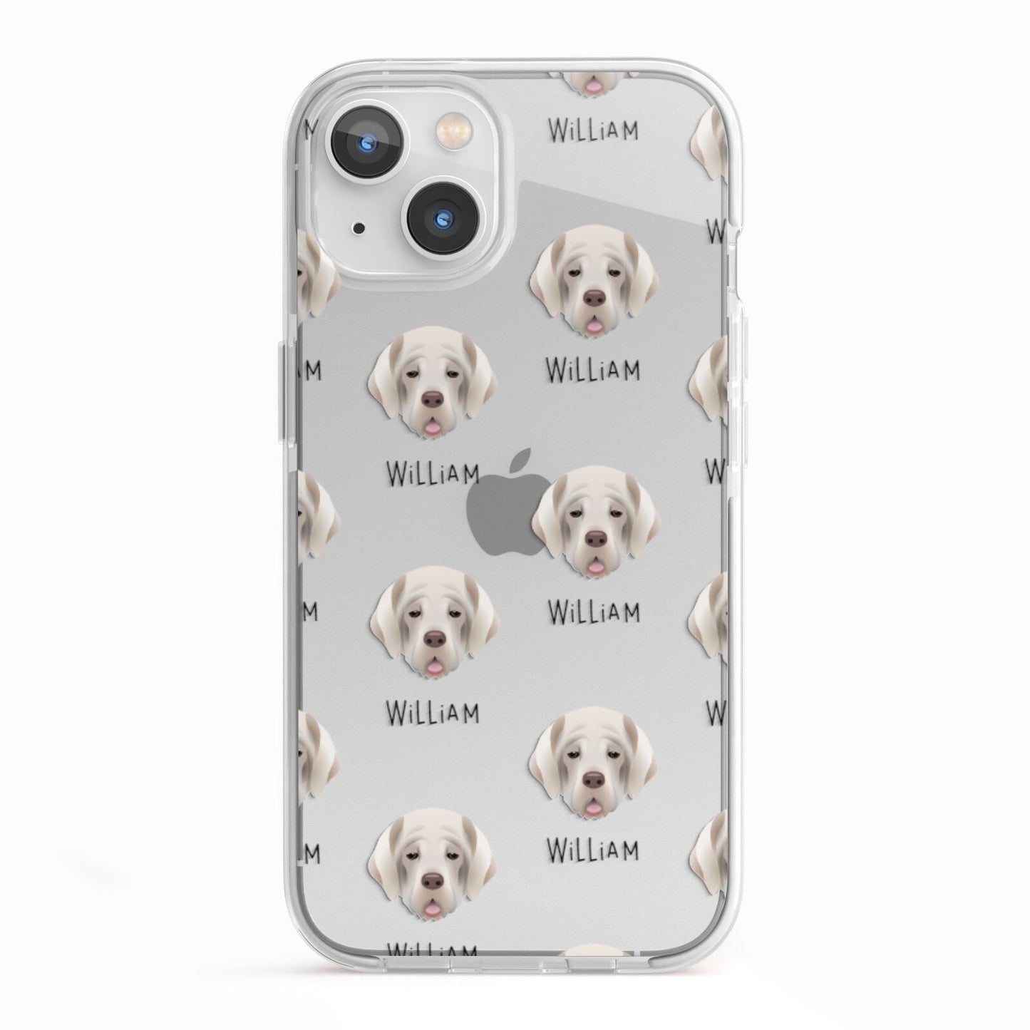 Cirneco Dell Etna Icon with Name iPhone 13 TPU Impact Case with White Edges