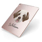 Cirneco Dell Etna Personalised Apple iPad Case on Rose Gold iPad Side View