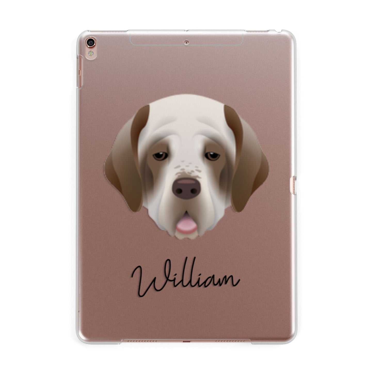 Cirneco Dell Etna Personalised Apple iPad Rose Gold Case