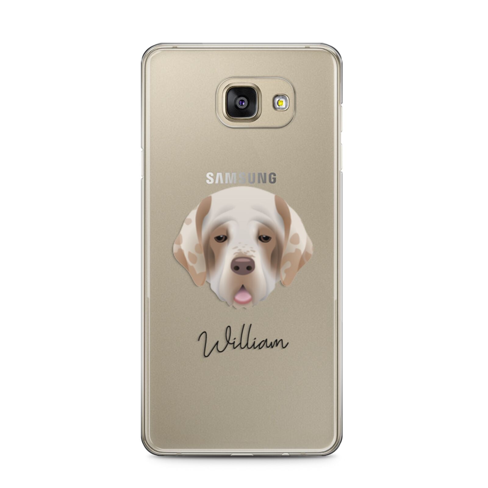 Cirneco Dell Etna Personalised Samsung Galaxy A5 2016 Case on gold phone
