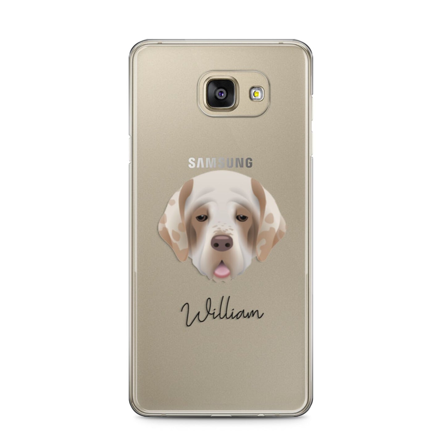 Cirneco Dell Etna Personalised Samsung Galaxy A5 2016 Case on gold phone
