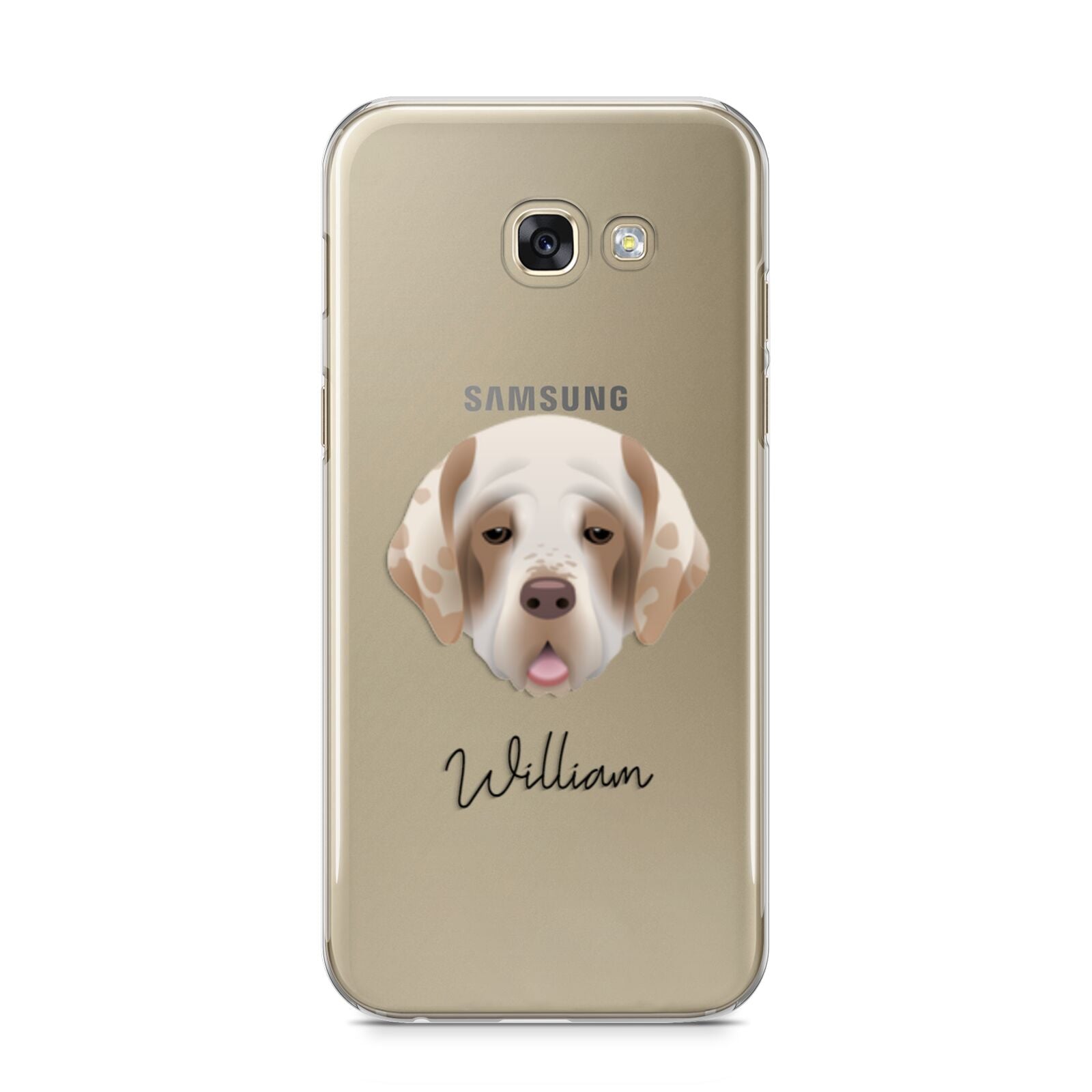 Cirneco Dell Etna Personalised Samsung Galaxy A5 2017 Case on gold phone
