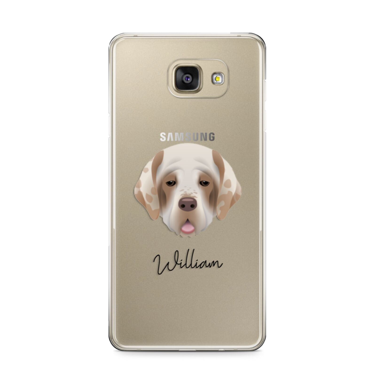 Cirneco Dell Etna Personalised Samsung Galaxy A9 2016 Case on gold phone