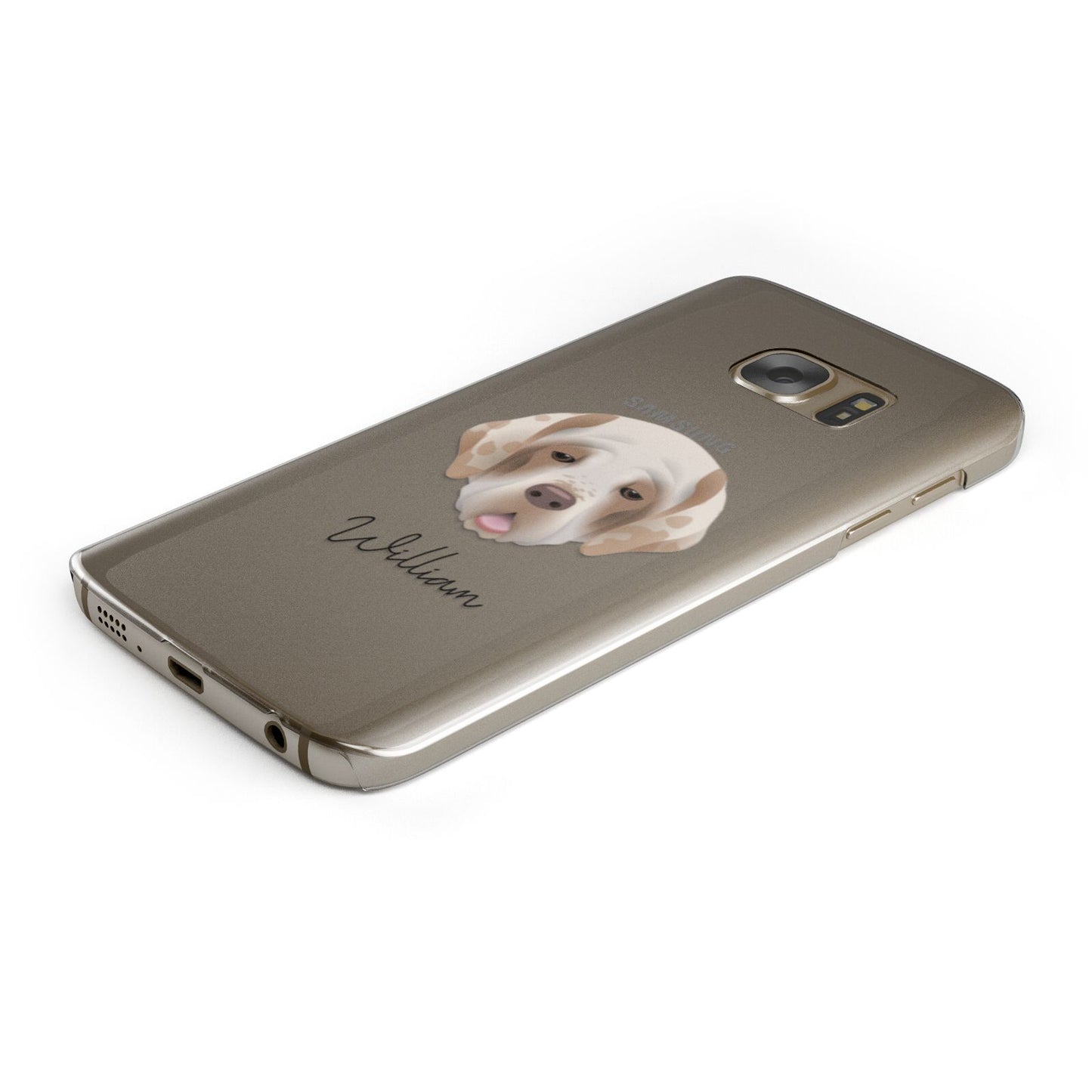 Cirneco Dell Etna Personalised Samsung Galaxy Case Bottom Cutout