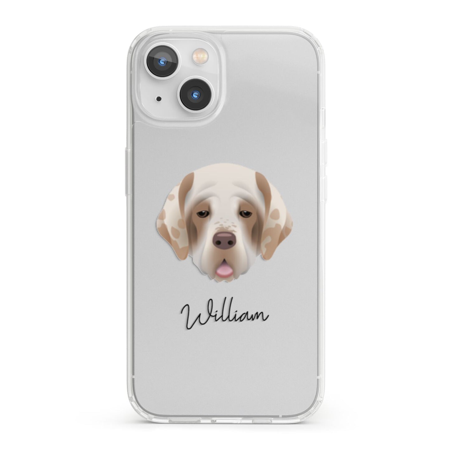 Cirneco Dell Etna Personalised iPhone 13 Clear Bumper Case